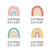 Big Dot of Happiness Hello Rainbow -  Shaped Boho Baby Shower and Birthday Party Cut-Outs - 24 Count - 2 of 4