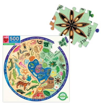 EeBoo Puzzle „Diana Rewilding“ – 500 Teile, Aus Recyceltem Karton, Buntes Motiv