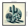 Amanti Art Succulents in Angled Vases by David Galan Canvas Wall Art Print Framed - 3 of 4