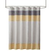 PAGED 72x72 Inch Shower Curtain Elegant Shower Curtain with Color Block Stitching Design for Bathroom, Machine Washable - 2 of 4