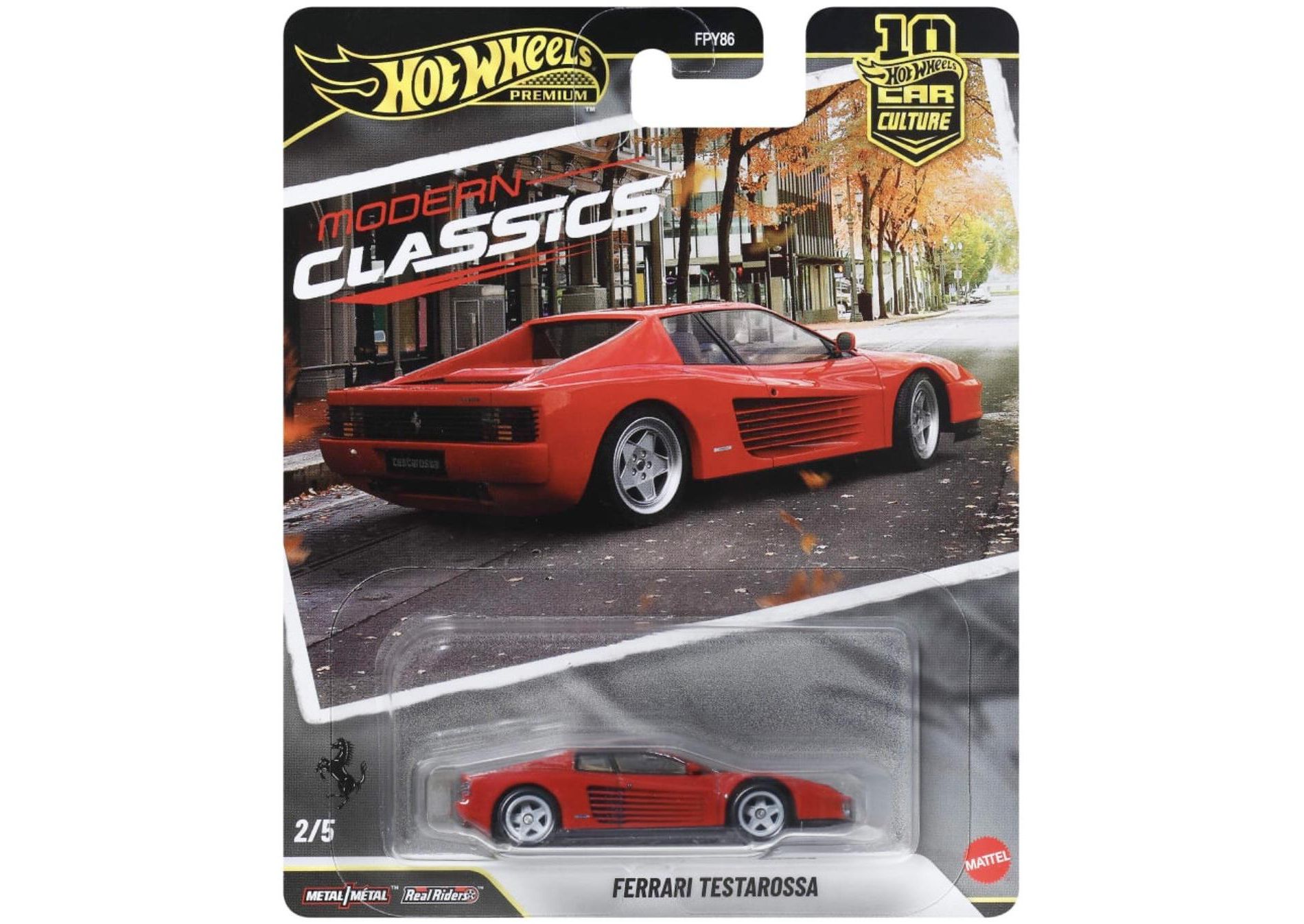 Hot Wheels Ferrari Testarossa Modern Classics Car Culture Premium