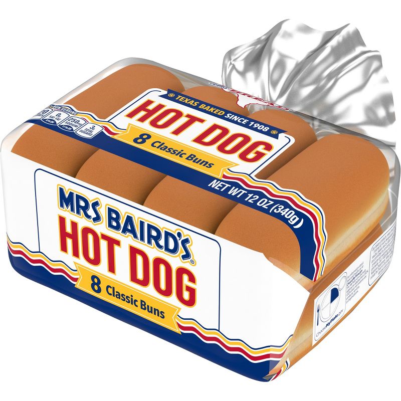 Mrs. Baird&#39;s Hot Dog Buns - 12oz/8ct, 4 of 7