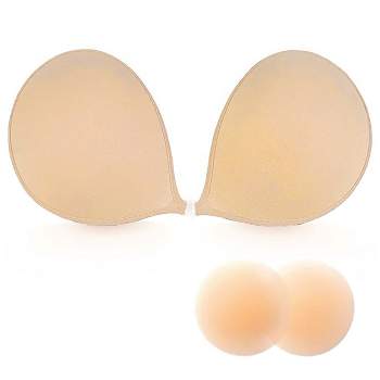 Risque Adhesive Bra, Includes 1 Free Pair of Reusable Nipple Covers, 1ct