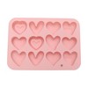 Unique Bargains Chocolate Mould 12-Cavity Heart Shape Candy Mould 6 Style Variations Hand Wash 7.56"x5.47"x0.75" 1 Pc - 3 of 4