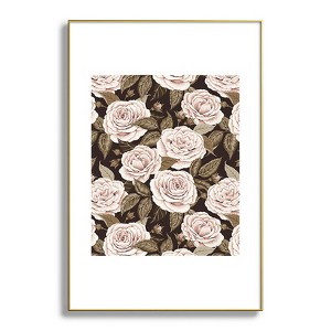 Avenie A Realm Of Roses Dark Academia Metal Framed Art Print - Deny Desings - 1 of 3