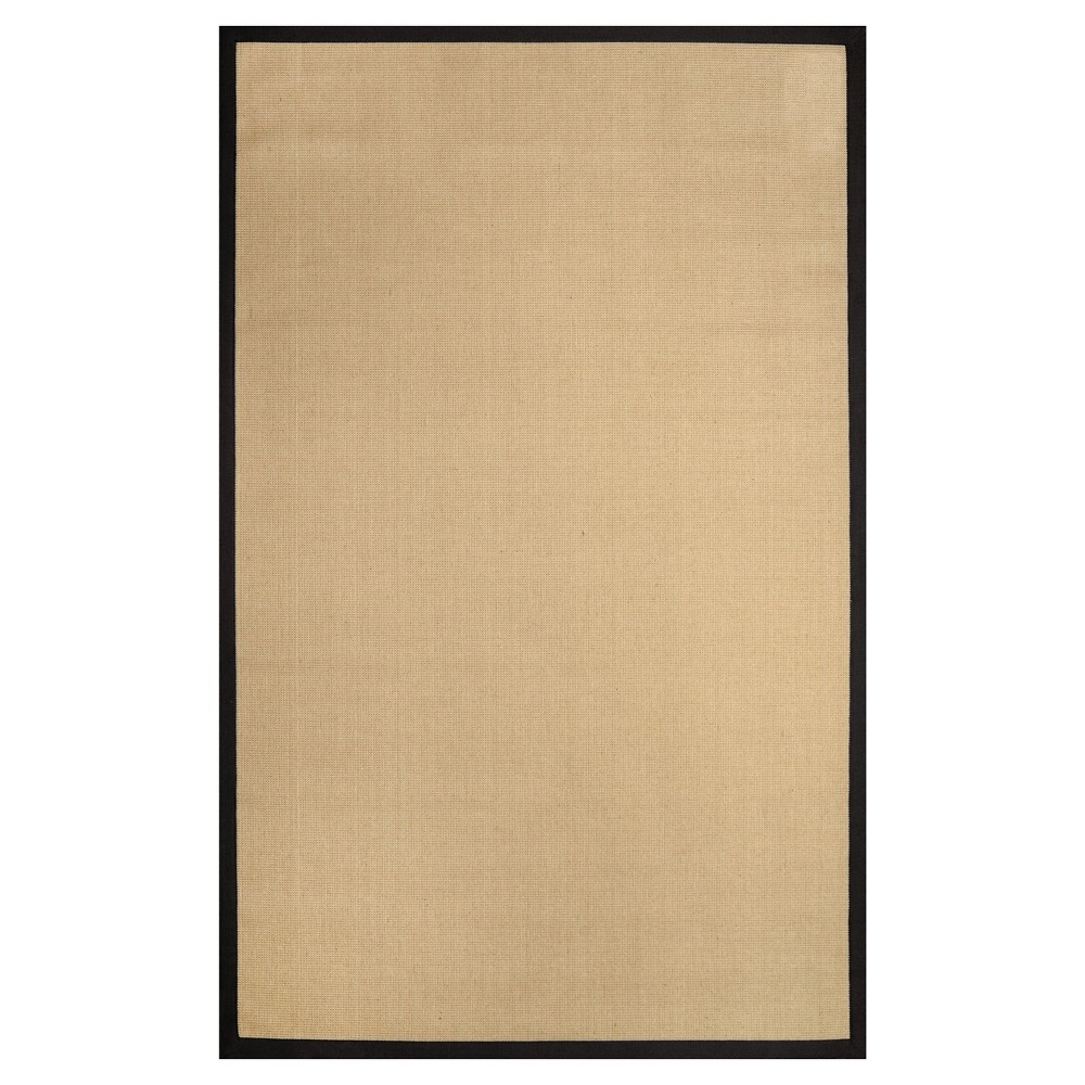 Black Solid Loomed Area Rug - (6'x9') - nuLOOM