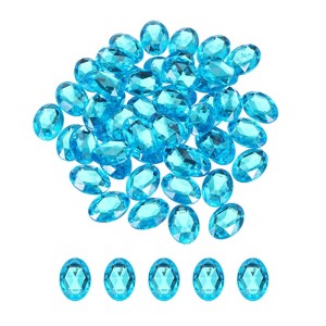 Unique Bargains Flat Back Artificial Rhinestones for Wedding DIY Crafts Party 50 Pcs - 1 of 4