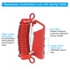 Unique Bargains Locker Travel Luggage Helmet Anti-Theft Digit Resettable Combination Locks with Spring Cables - 4 of 4