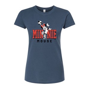 Women's - Disney - Minnie Name Soccer Fitted Graphic T-Shirt - 1 of 3