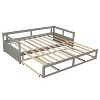 NicBex Full Size Wooden Daybed, Modern Sofa Bed Frame with 3 Drawers, Soft Board, USB Ports and Bedside Shelves for Bedroom - 3 of 4