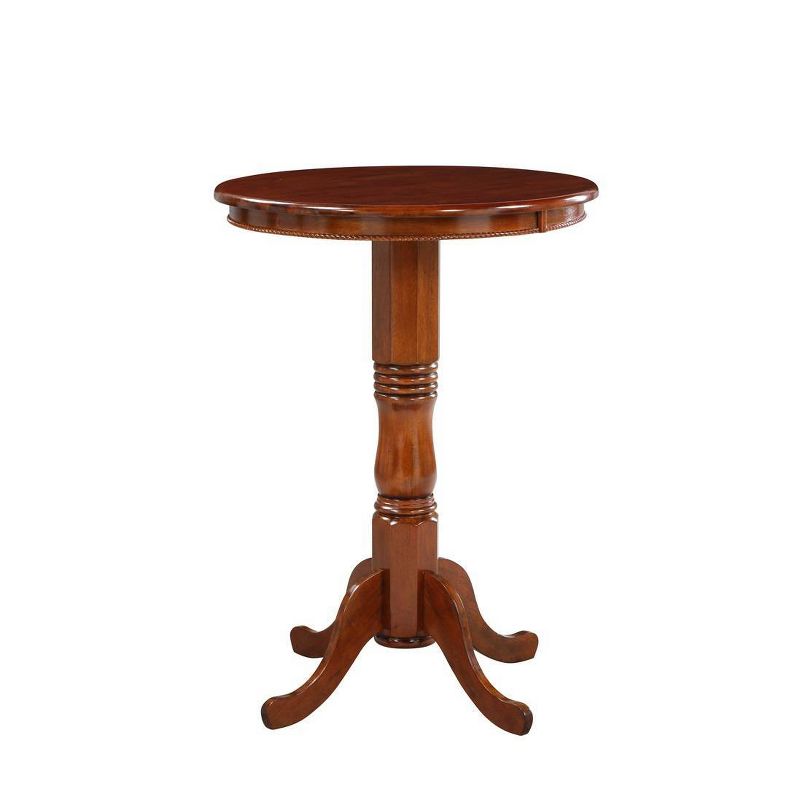 Round Pedestal Bar Height Table Wood/Cherry - Boraam, 3 of 8
