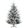 HOMCOM 7.5 FEET Artificial Christmas Tree, Pine Hinged Xmas Tree with 1218 Realistic Branches, Steel Base, Auto Open, Green - 4 of 4