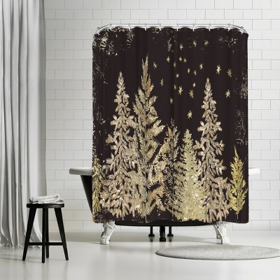 Silent Winter Night by PI Creative Holiday Collection Shower Curtain - Americanflat