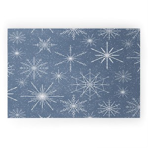 Jacqueline Maldonado Snowflakes Twilight Welcome Mat -Society6 - 1 of 3