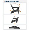 Folding Adirondack Chair - HDPE Outdoor All-Weather Fire Pit Chairs, Ergonomic Extended Backrest for Patio, Garden Pool, Backyard - 3 of 4