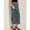 Allegra K Women's Sequin Velvet Elastic Waist Sparkle Party Maxi Skirt - 4 of 4