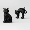 3pc Ceramic Mantle Cat Figural Decorative Accent Sets Black - Hyde and EEK! Boutique™ - 3 of 3