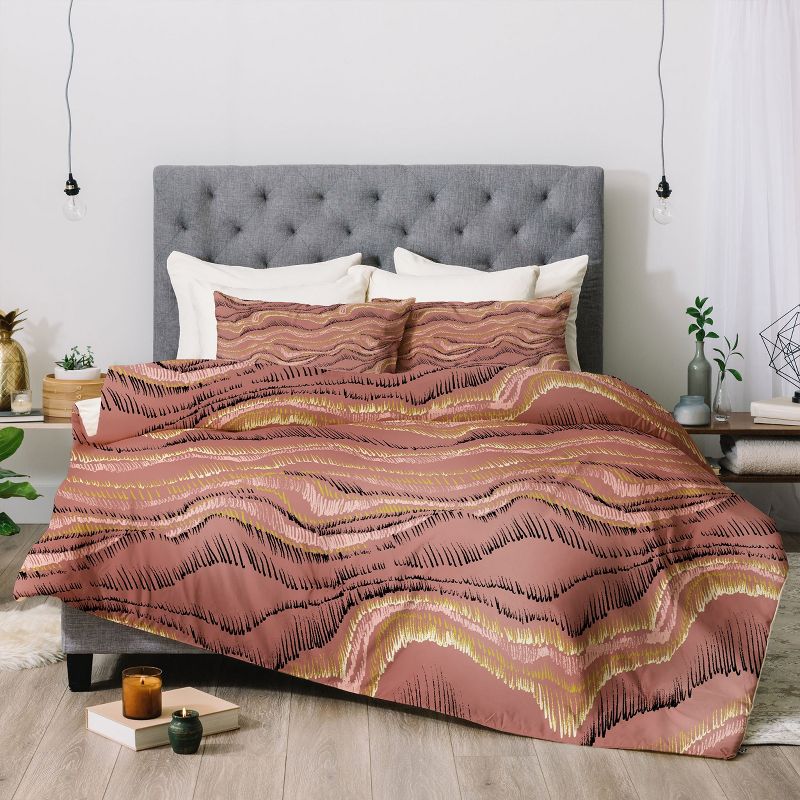 Full/Queen Pattern State Sketch Sedona Comforter Set Pink - Deny Designs, 3 of 8