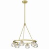 Crystorama Lighting Aragon 6 - Light Chandelier in  Soft Brass - image 3 of 4