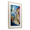 Stupell Industries Colorful Coastal Town Framed Print Under Glass Art - 2 of 4