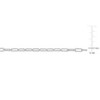 EVERLY JEWELRY | Sterling Silver 3.5mm Paperclip Chain Necklace and Anklet Set -18 in + 9 in - 3 of 4