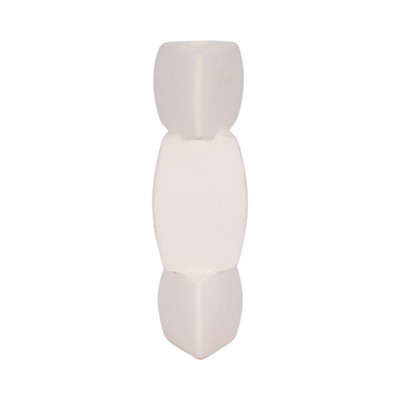 Modern Ceramic Candle Holder - Contemporary Ceramic Pillar & Taper Holder for Home & Office Decor
