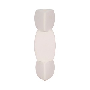 Modern Ceramic Candle Holder - Contemporary Ceramic Pillar & Taper Holder for Home & Office Decor - 1 of 4