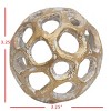 Brass Cast Iron Decorative Ball - Foreside Home & Garden - 3 of 4