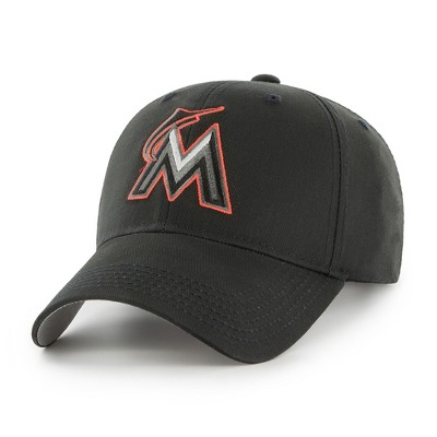 MLB Miami Marlins Classic Black Adjustable Cap/Hat by Fan Favorite