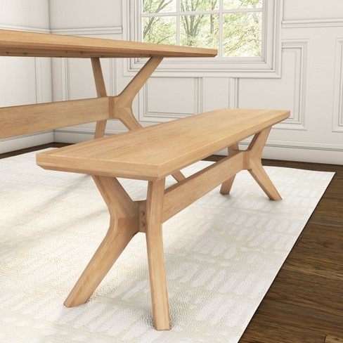 Plank+beam Verso Dining Room Bench, 60 Inch Modern Dining Bench, Wooden ...