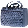 Paaaawaters Carbon Gray Handbag - Diamond Pattern Bag Four zip pockets 29.25 inches - 3 of 3