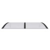 Door Canopy Black Polycarbonate, ABS, Aluminum 59.1 x 39.4 in vidaXL - 4 of 4