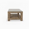 Cabo Rectangle Coffee Table with Shelf, 8mm Willow Flat Wicker, 43.3 in L x 23.6 in W x 17 in H - 2 of 4