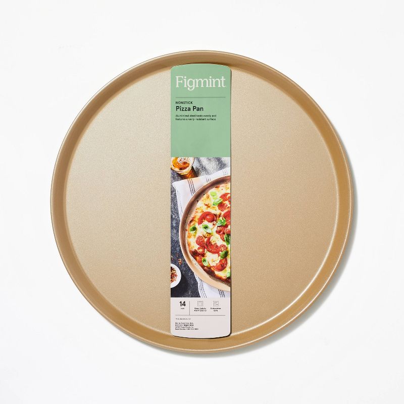 Nonstick Aluminized Steel Pizza Pan Gold - Figmint&#8482;, 5 of 6