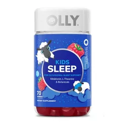 Olly Kids' Sleep Gummies with .5mg Melatonin - Raspberry - 70ct