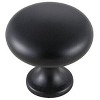 Elegant Lighting Cadon 1.2Inch Diameter Matte Black Mushroom Knob Multipack (Set of 10) - 4 of 4