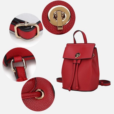MKF Collection Serafina Vegan Leather Women’s Backpack Bag by Mia K- Brown — фото 3