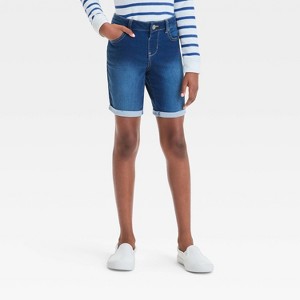 Girls' Mid-Rise Bermuda Jean Shorts - Cat & Jack™ - 1 of 3