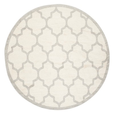 Clichy Rug 5'X5' Round - Beige/Light Gray - Safavieh