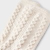 Girls' Cable Knit Lounge Crew Socks - art class™ - 3 of 3