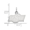 Black Bow Jewelry 14k White Gold Oklahoma State Cowboys NCAA Extra Small Pendant - 2 of 3