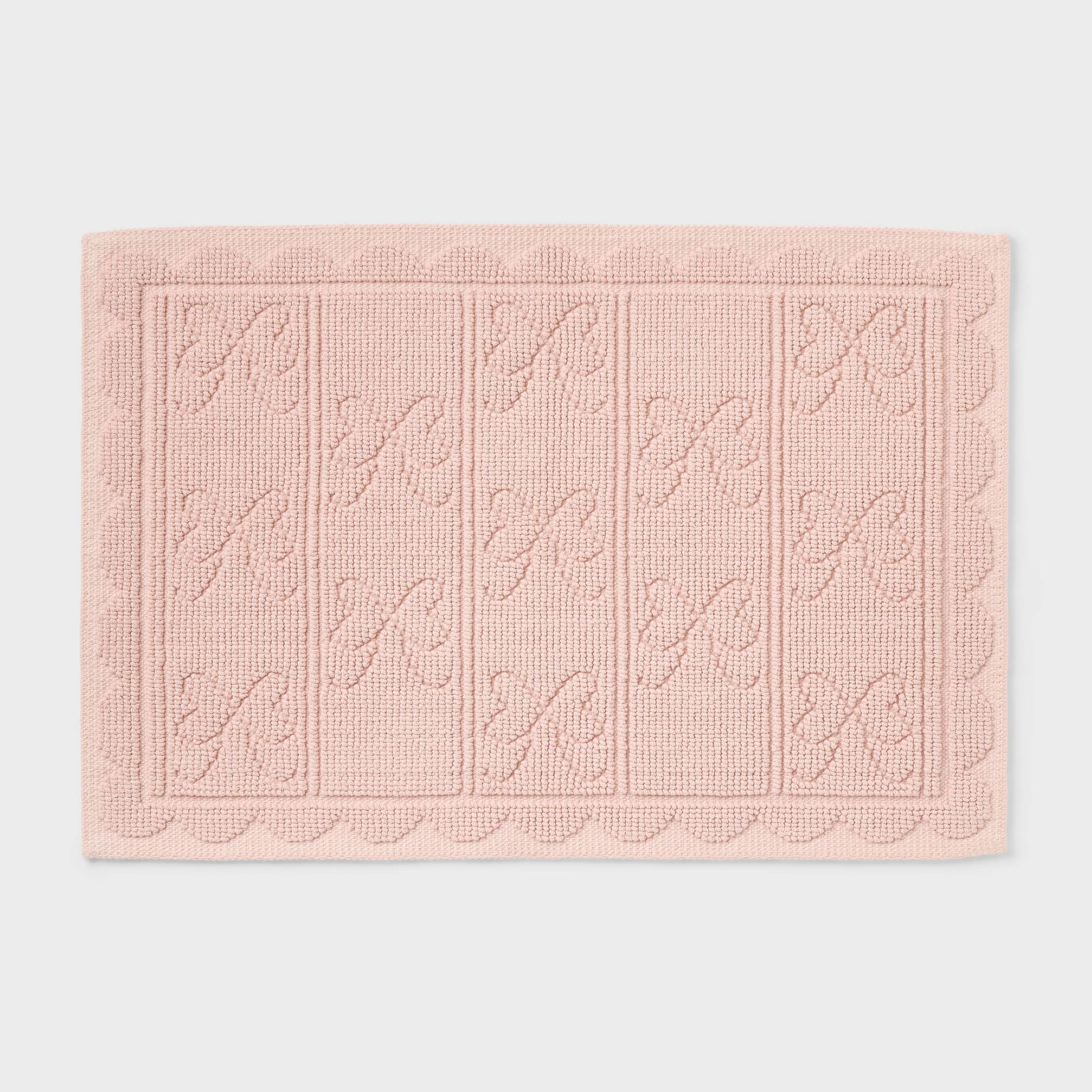 17"x24" Pink Bow Dorm Bath Rug - Room Essentials™