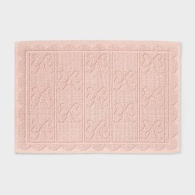 17"x24" Pink Bow Dorm Bath Rug - Room Essentials™