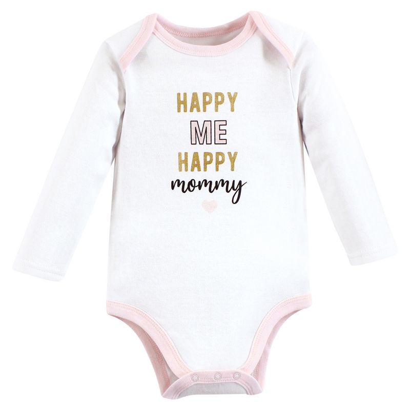 Hudson Baby Infant Girl Cotton Long-Sleeve Bodysuits, Leopard Mamas Mini, 6 of 7