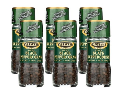 Alessi Peppercorns Black - Case of 6/1.34 oz