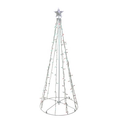 Northlight 5' Red and Green LED Lighted Twinkling Christmas Tree Outdoor Decor