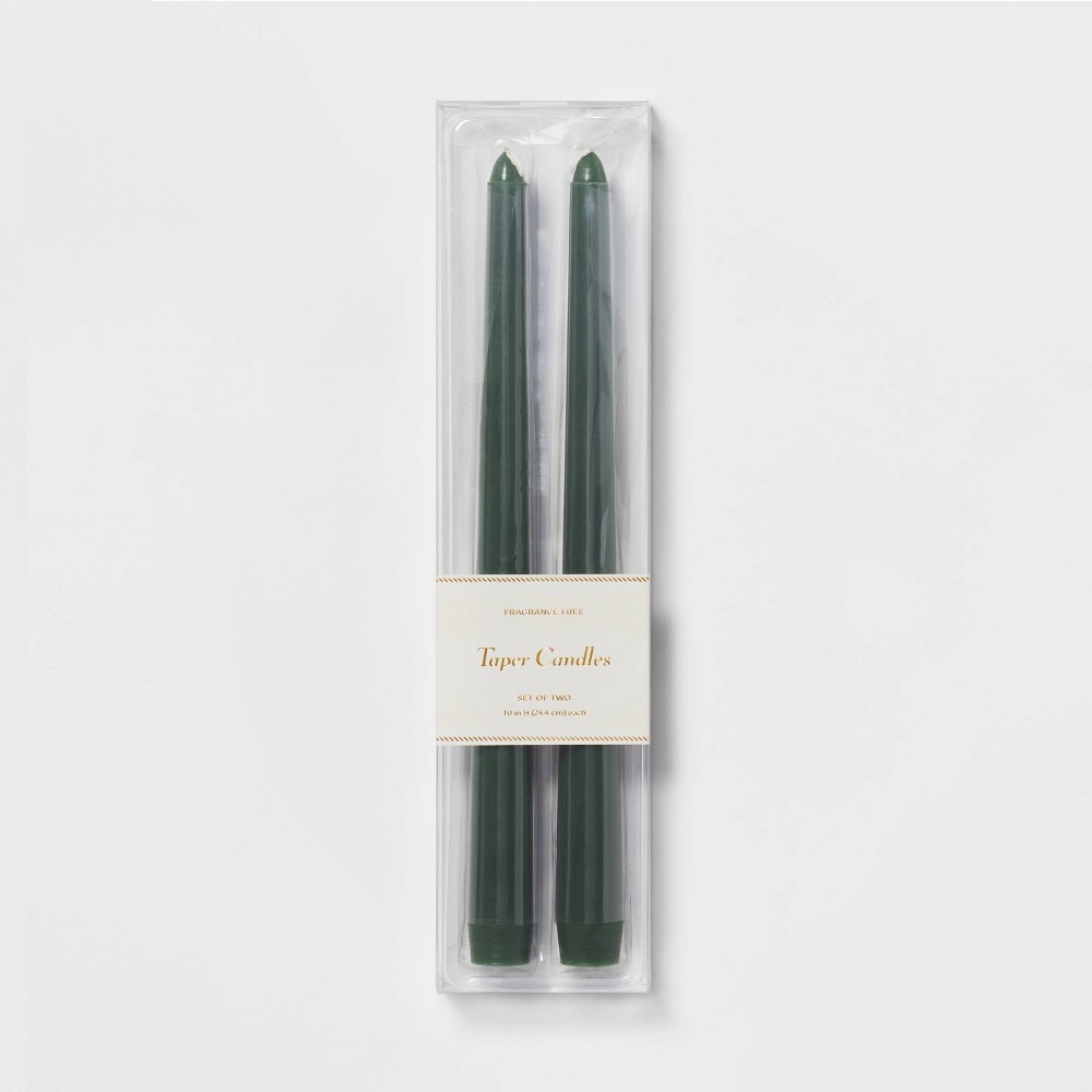 12 pk Tapers Green Candle - Threshold