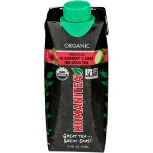 Humanitea Tea Wildberry Lime Hibiscus - Pack of 12 - 16.9 fo - 1 of 1