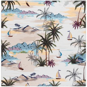 Malibu MBU829 Power Loomed Machine Washable Skid-Resistant Indoor Rugs - Safavieh - 1 of 4