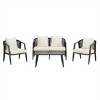 ELJGET 4 PCS Outdoor Patio Furniture with Coffee Table Set, Metal Patio Conversation Sets with Washable & High-Resiliency Sponge Cushions - 4 of 4